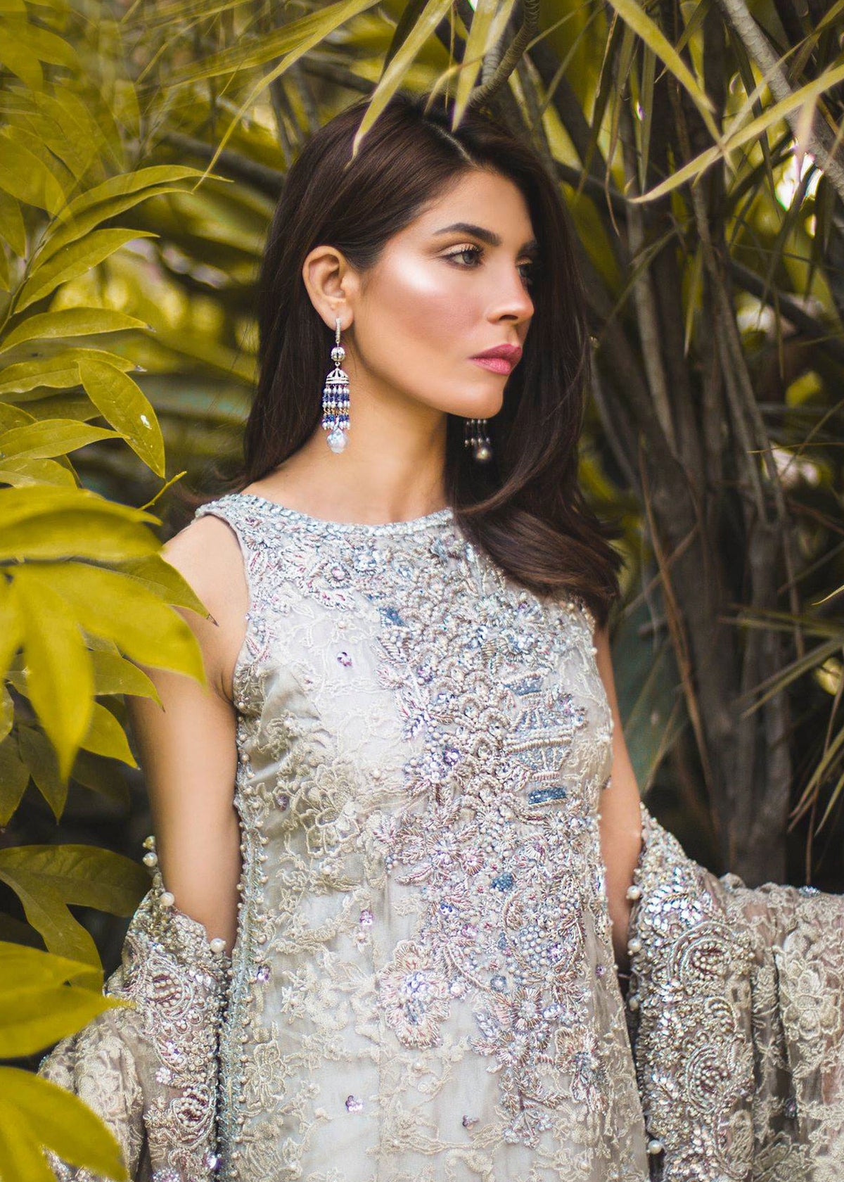 Pearl White by Sadaf Fawad Khan — full length view | SFK Formal