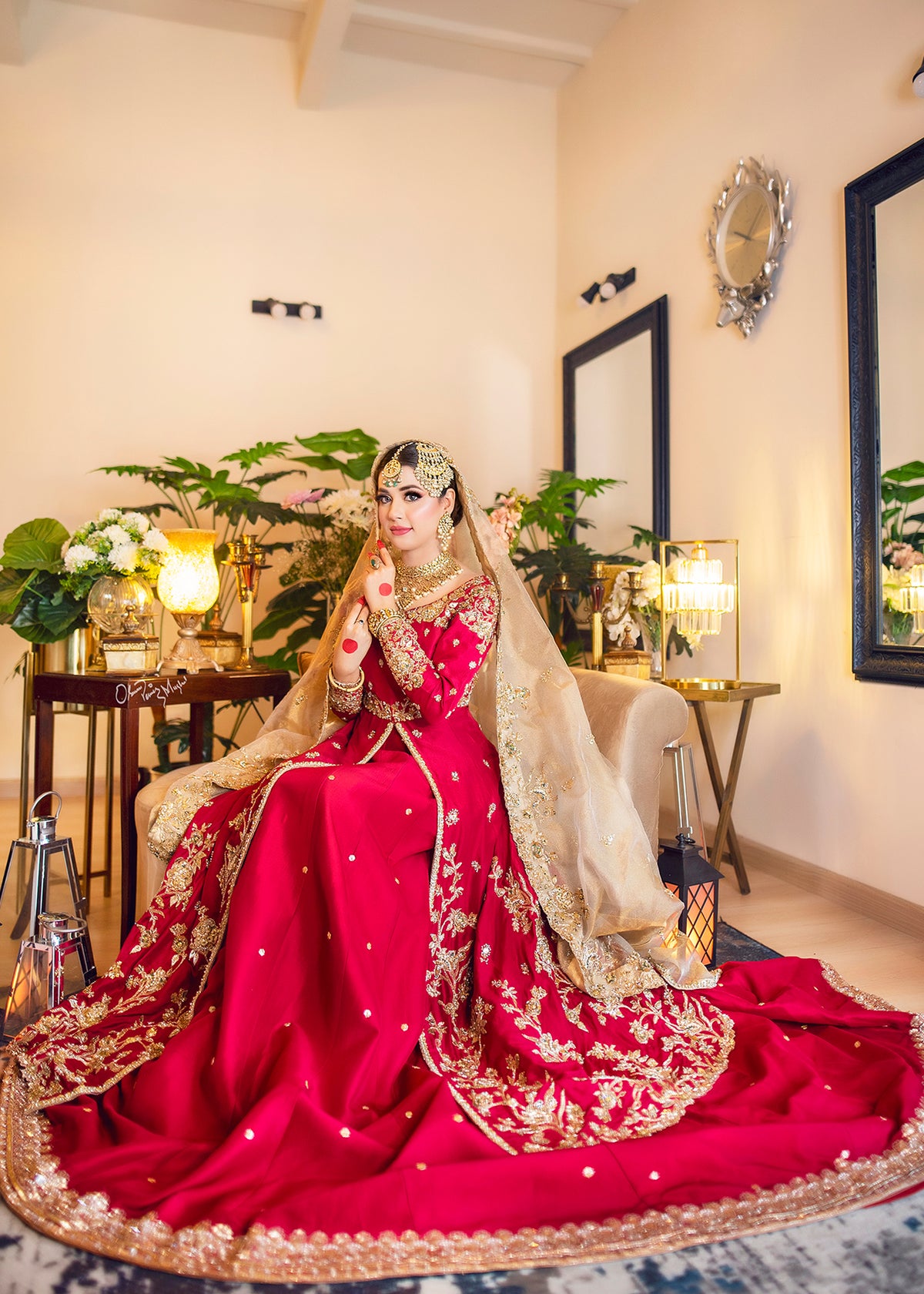Gold Rose by Sadaf Fawad Khan — full length view | SFK Formal