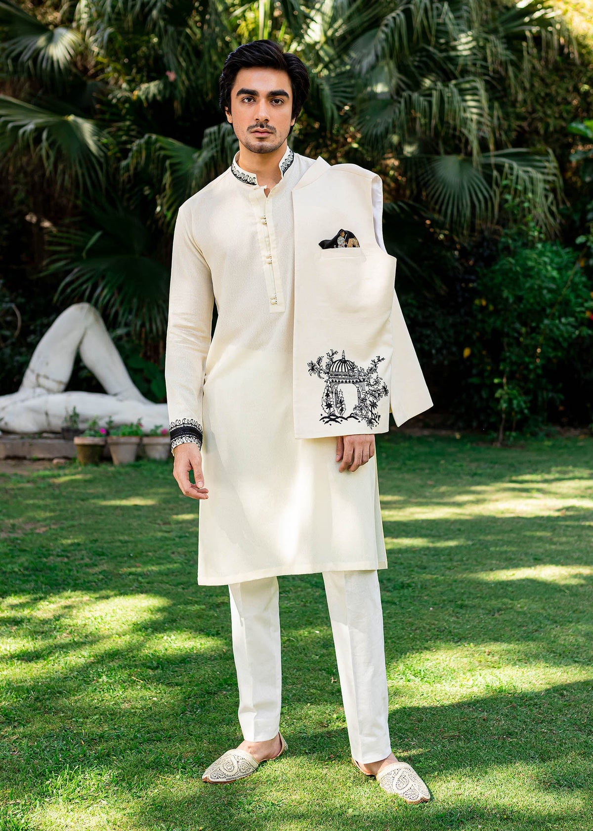 Antique Minarete by Sadaf Fawad Khan | SFK Menswear