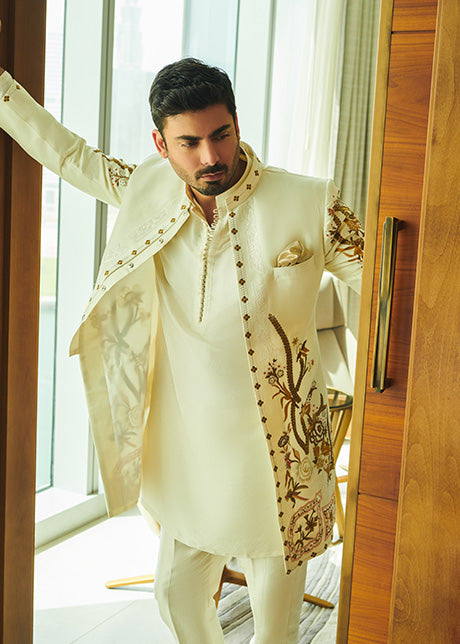 Firdous by Sadaf Fawad Khan — side view | SFK Menswear