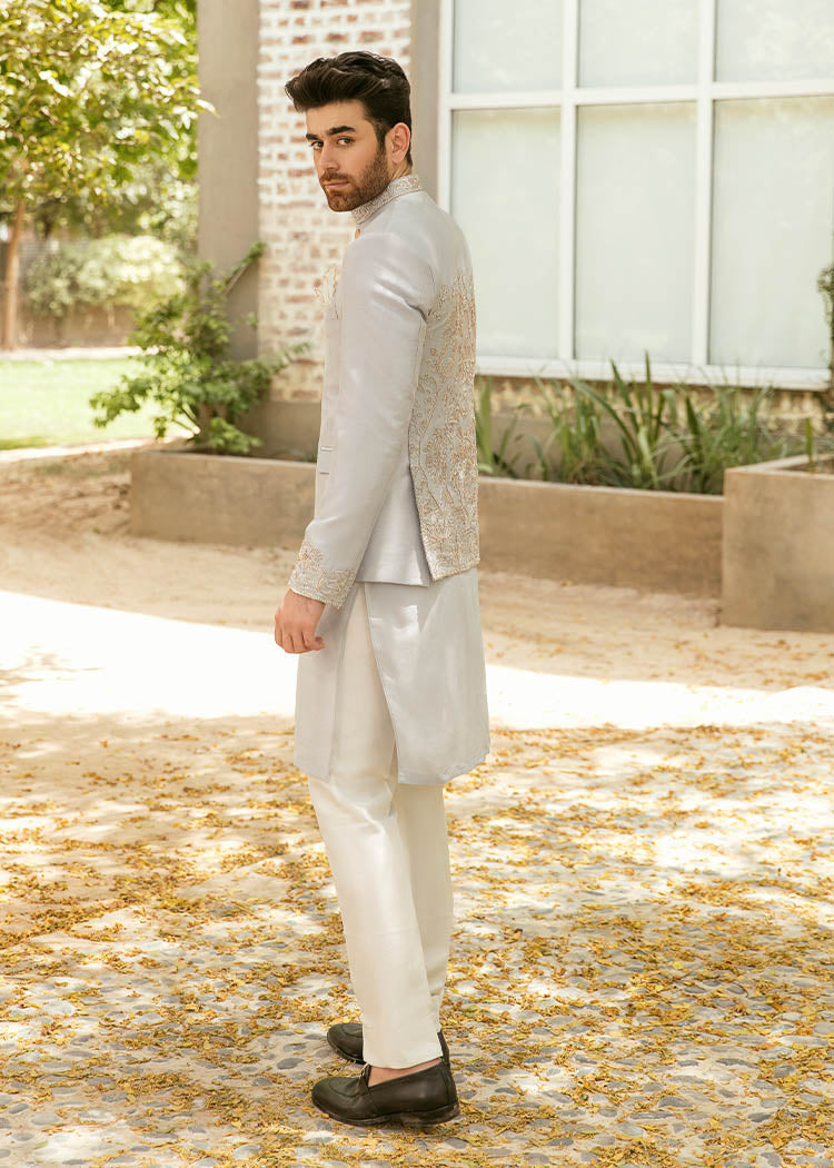 Icy Lotus by Sadaf Fawad Khan — detail view | SFK Menswear
