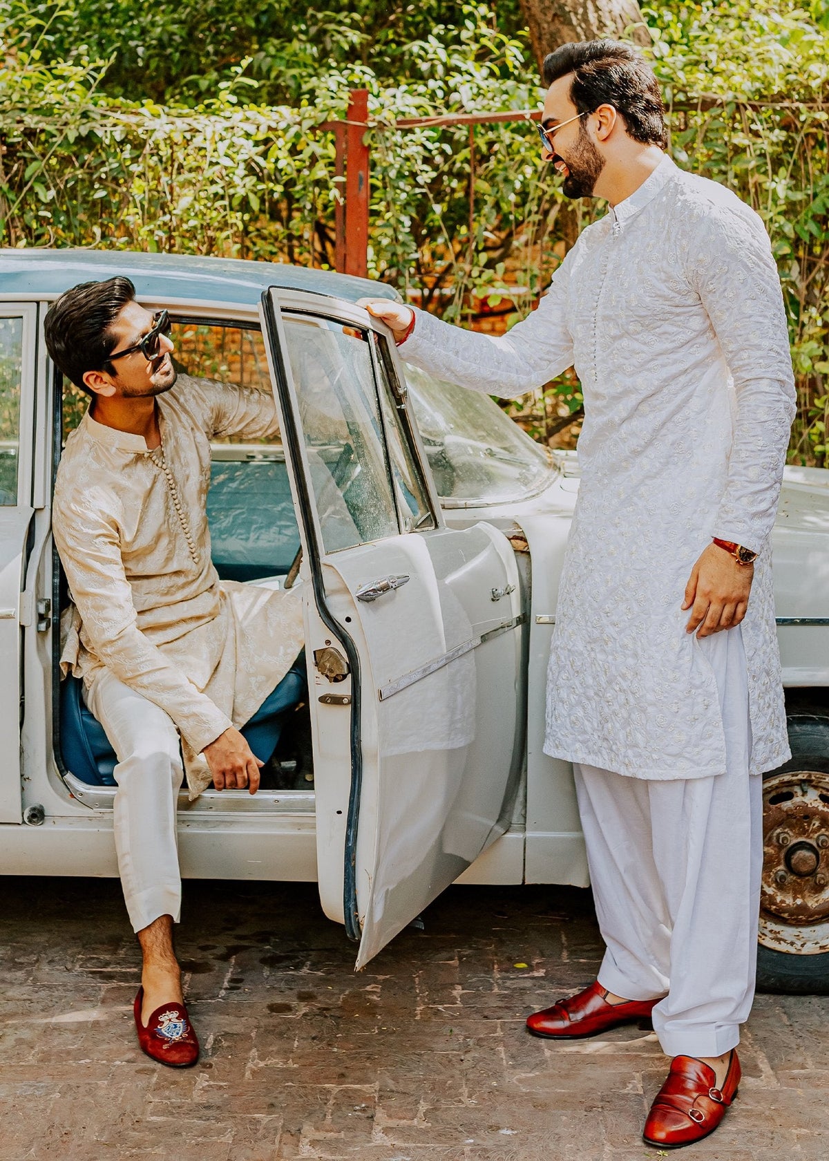 White Frost by Sadaf Fawad Khan — side view | SFK Menswear