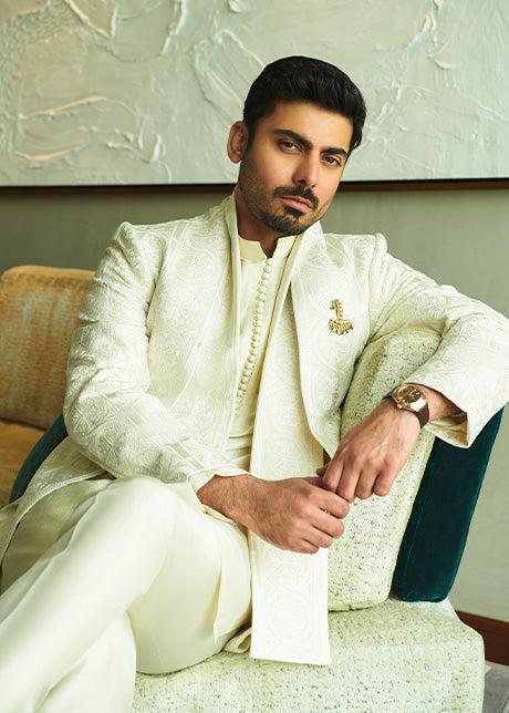 Mehtab by Sadaf Fawad Khan — side view | SFK Menswear