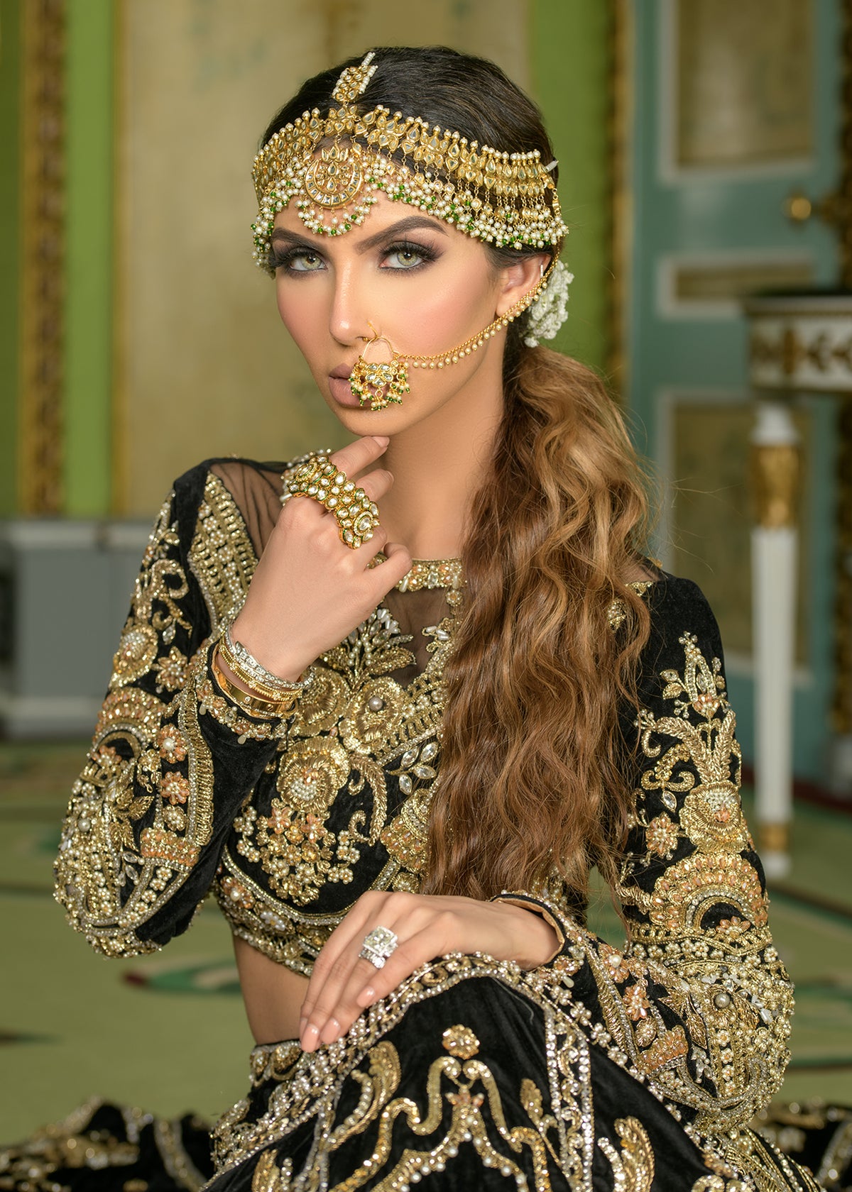Black Beauty by Sadaf Fawad Khan — side view | SFK Formal