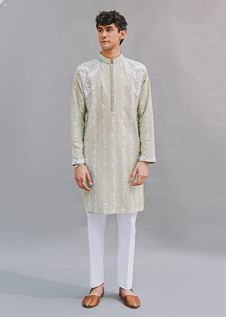 Day Break Pistachio by Sadaf Fawad Khan | SFK Menswear