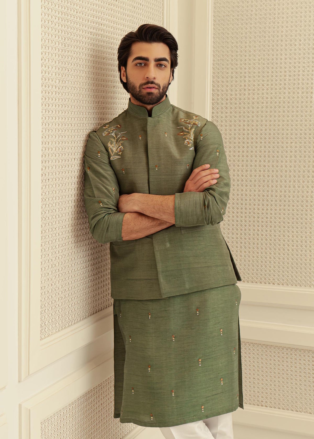 Castleton Shine by Sadaf Fawad Khan — side view | SFK Menswear
