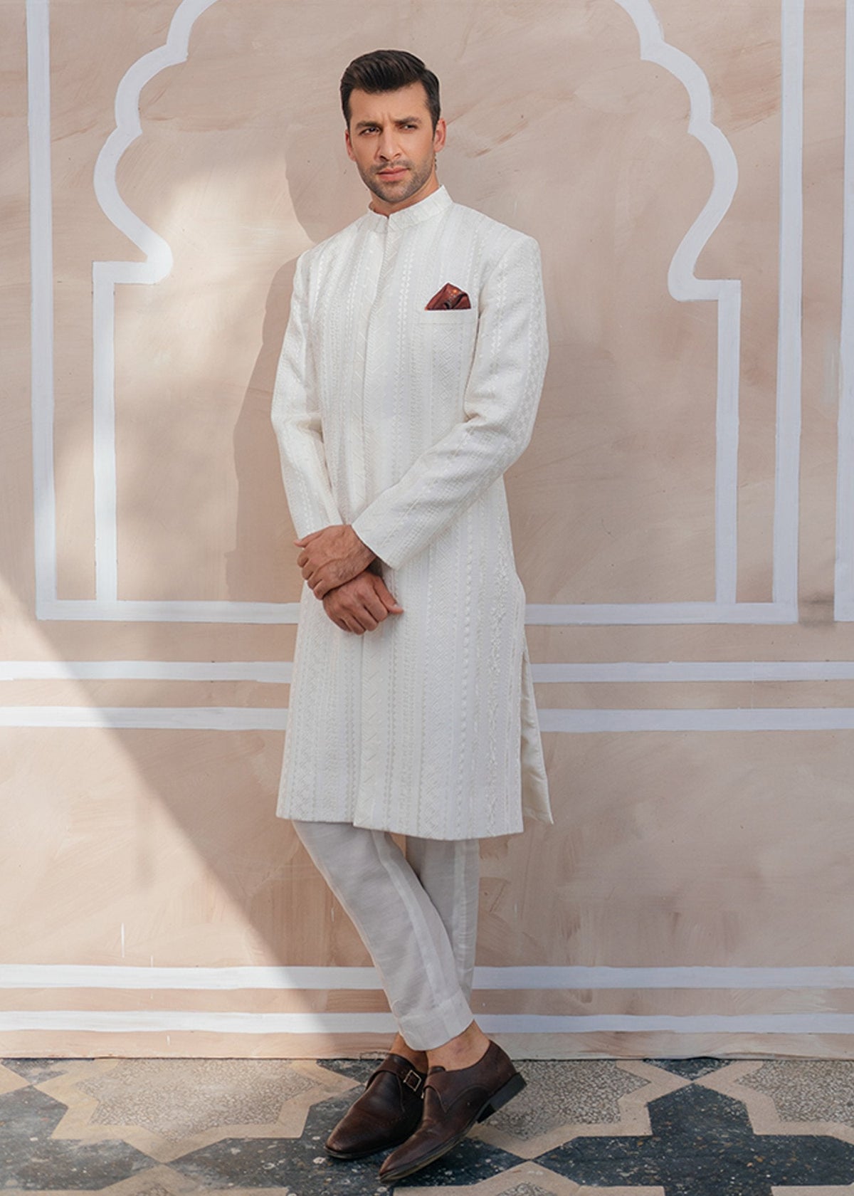 White Dove by Sadaf Fawad Khan — side view | SFK Menswear