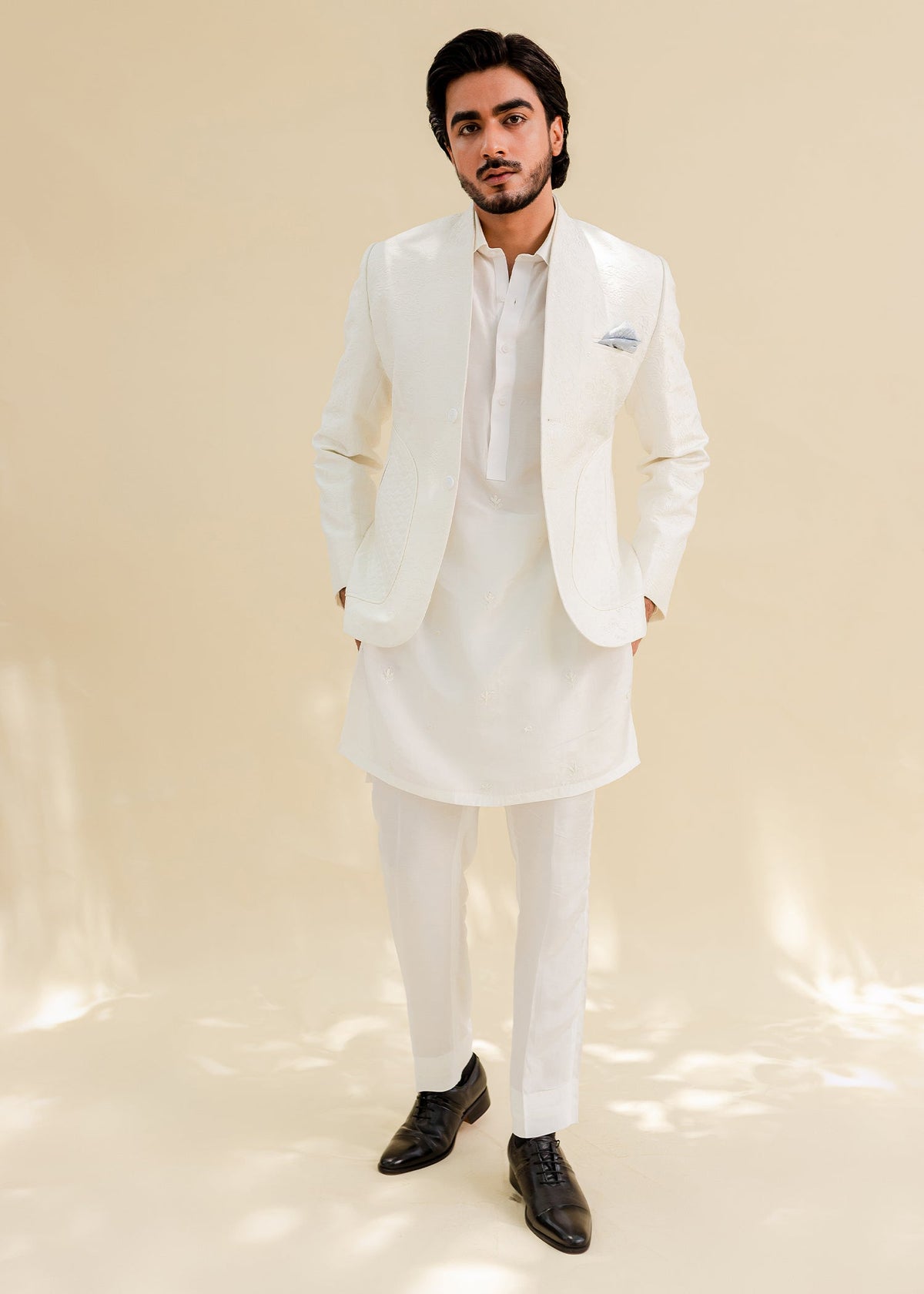 Procelain by Sadaf Fawad Khan — side view | SFK Menswear