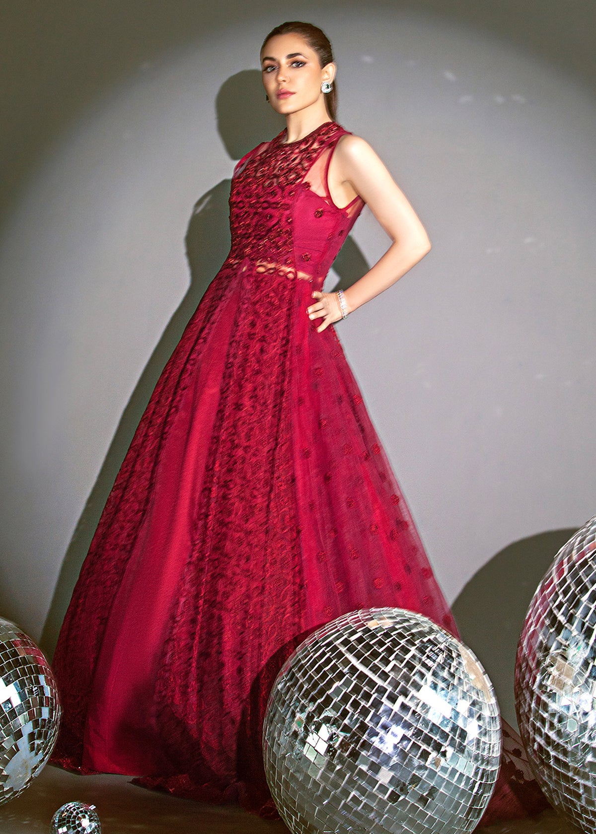 Red Cardinal by Sadaf Fawad Khan — detail view | SFK Formal