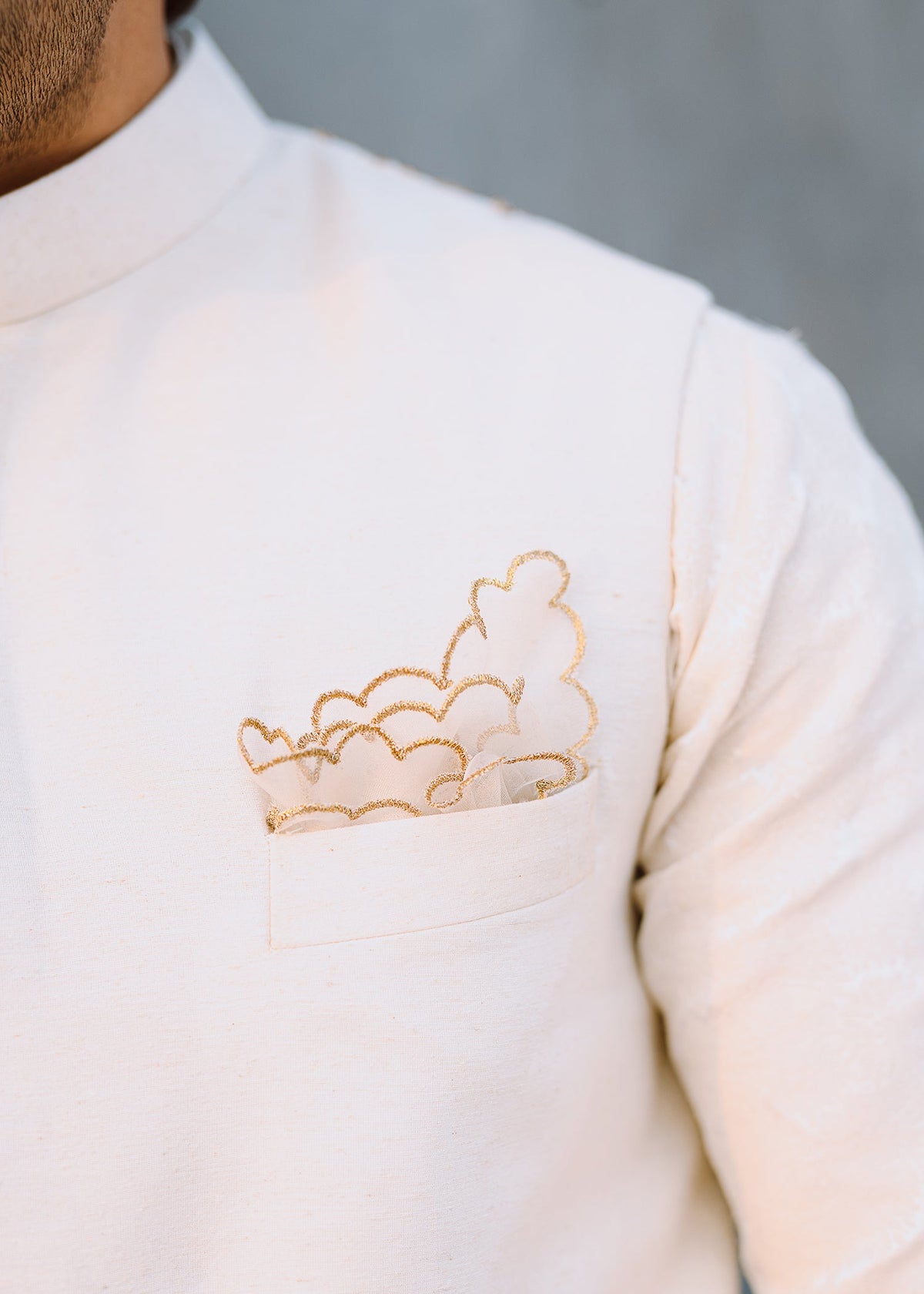 Tibetan Jasmine by Sadaf Fawad Khan — side view | SFK Menswear