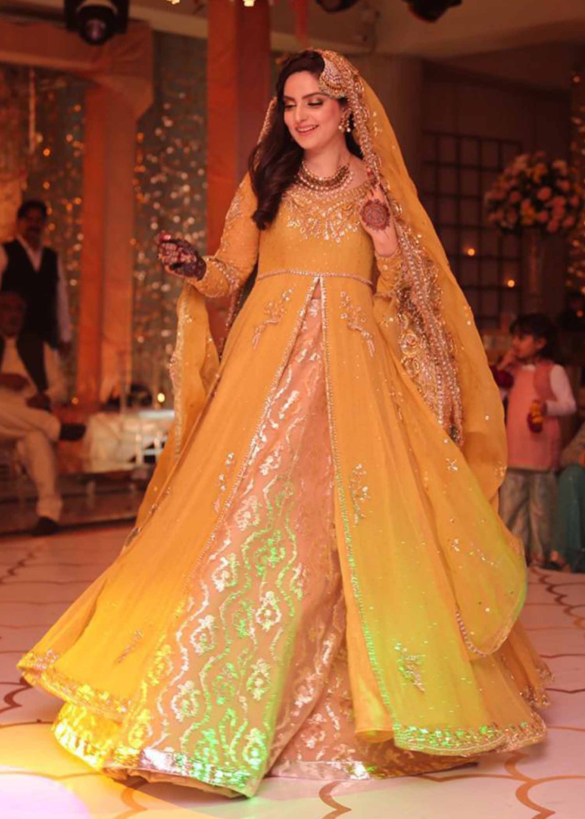 Sana Khan in Sadaf Fawad Khan — Formal SFK Celebrity Portfolio | SFK Formal