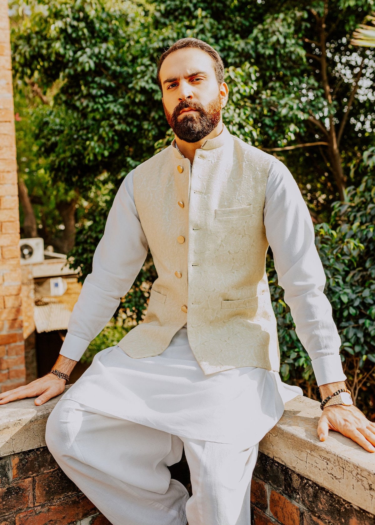 Sepia by Sadaf Fawad Khan — full length view | SFK Menswear