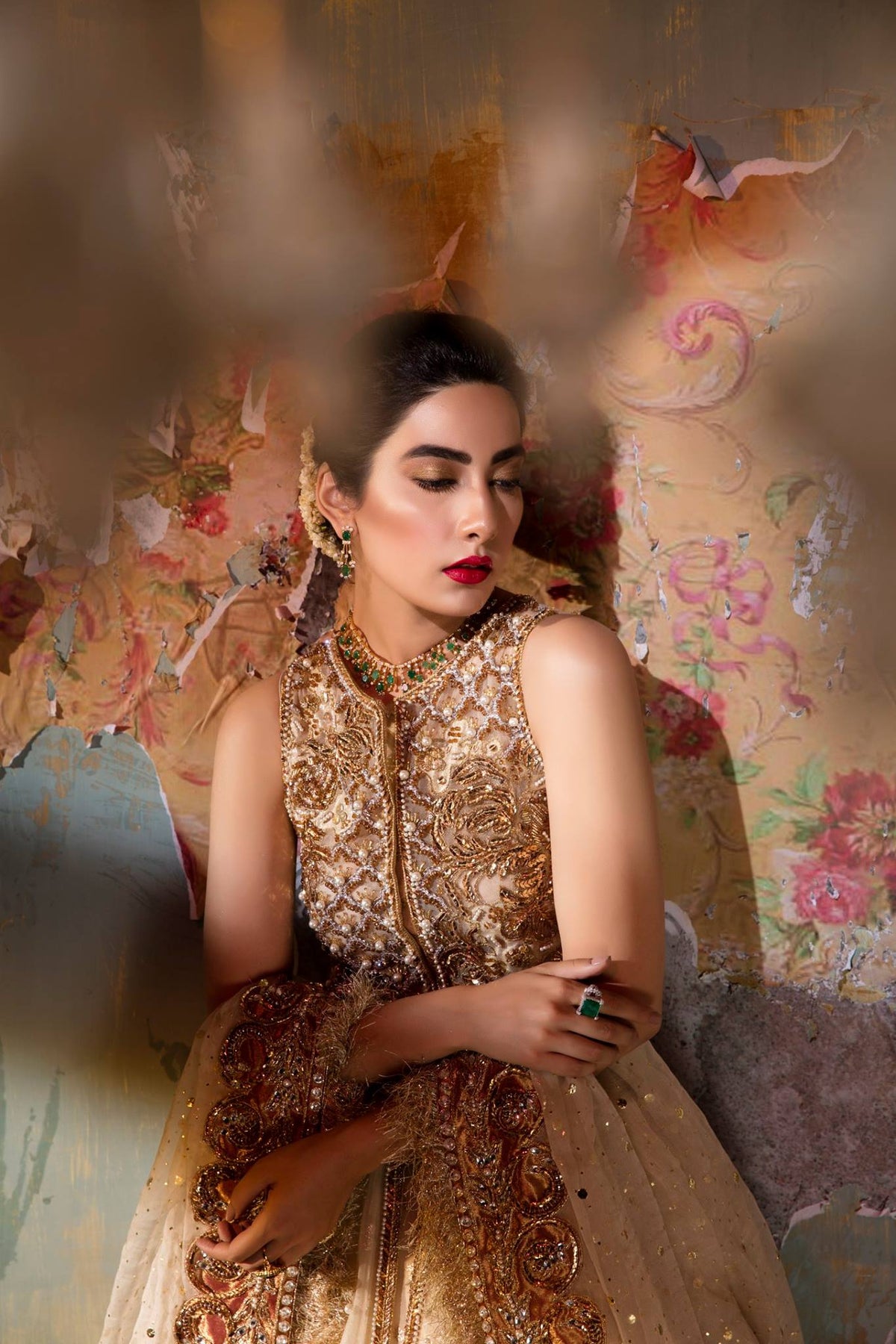Rolling in Roses by Sadaf Fawad Khan — side view | SFK Bridals