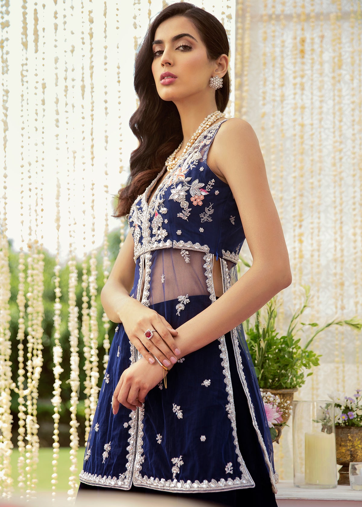 Blue Mystery by Sadaf Fawad Khan — detail view | SFK Formal