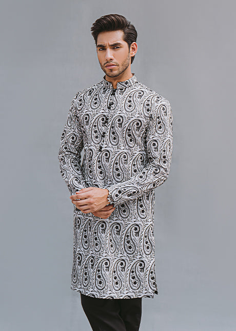 Aazar by Sadaf Fawad Khan — side view | SFK Menswear