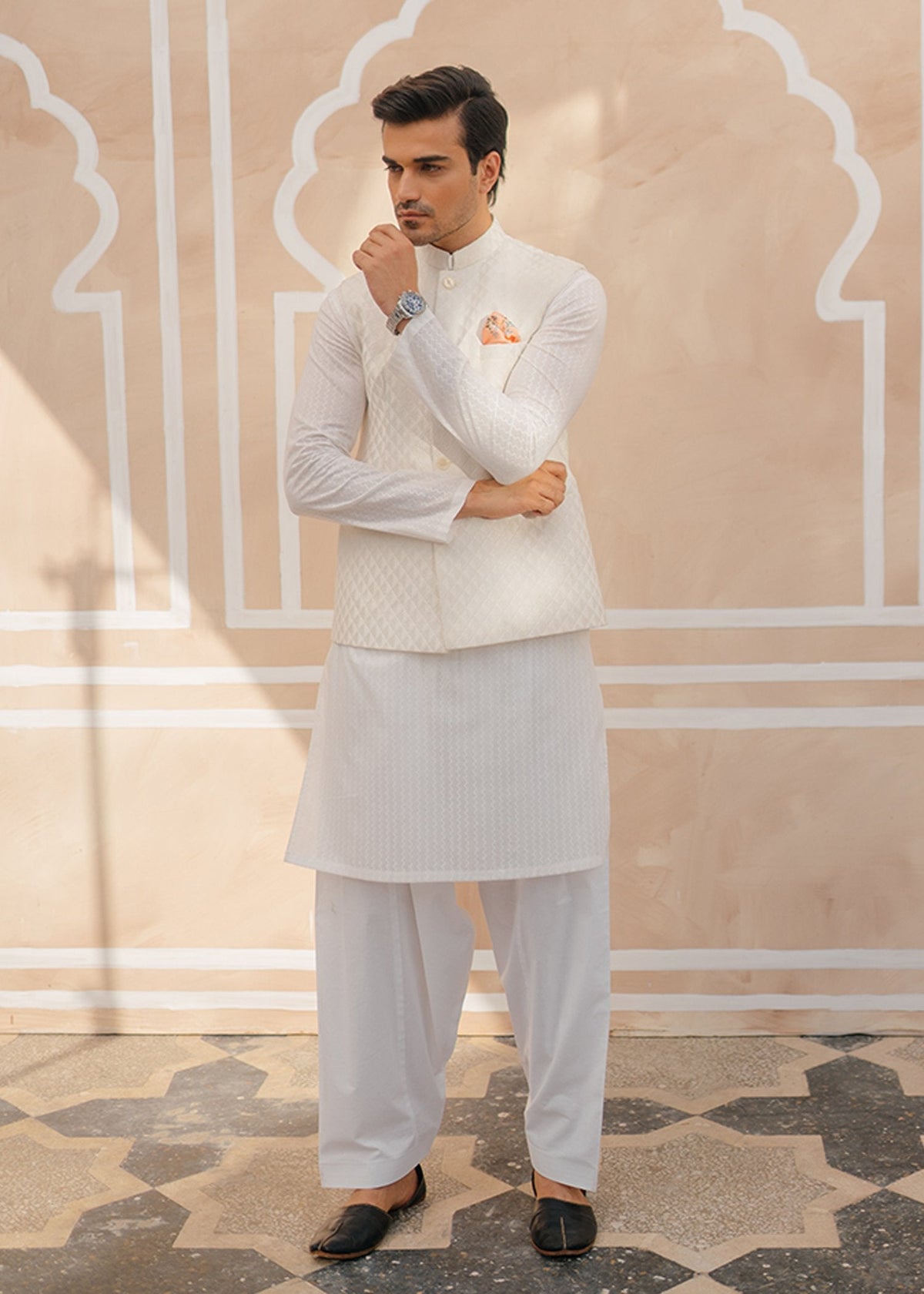 Snowy Jewel by Sadaf Fawad Khan | SFK Menswear