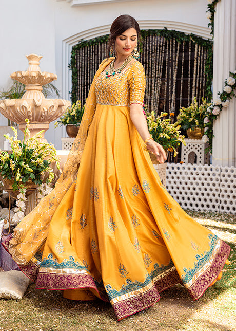 Sunset by Sadaf Fawad Khan — Warm Sunset Embellished Formal Outfit | SFK Formal