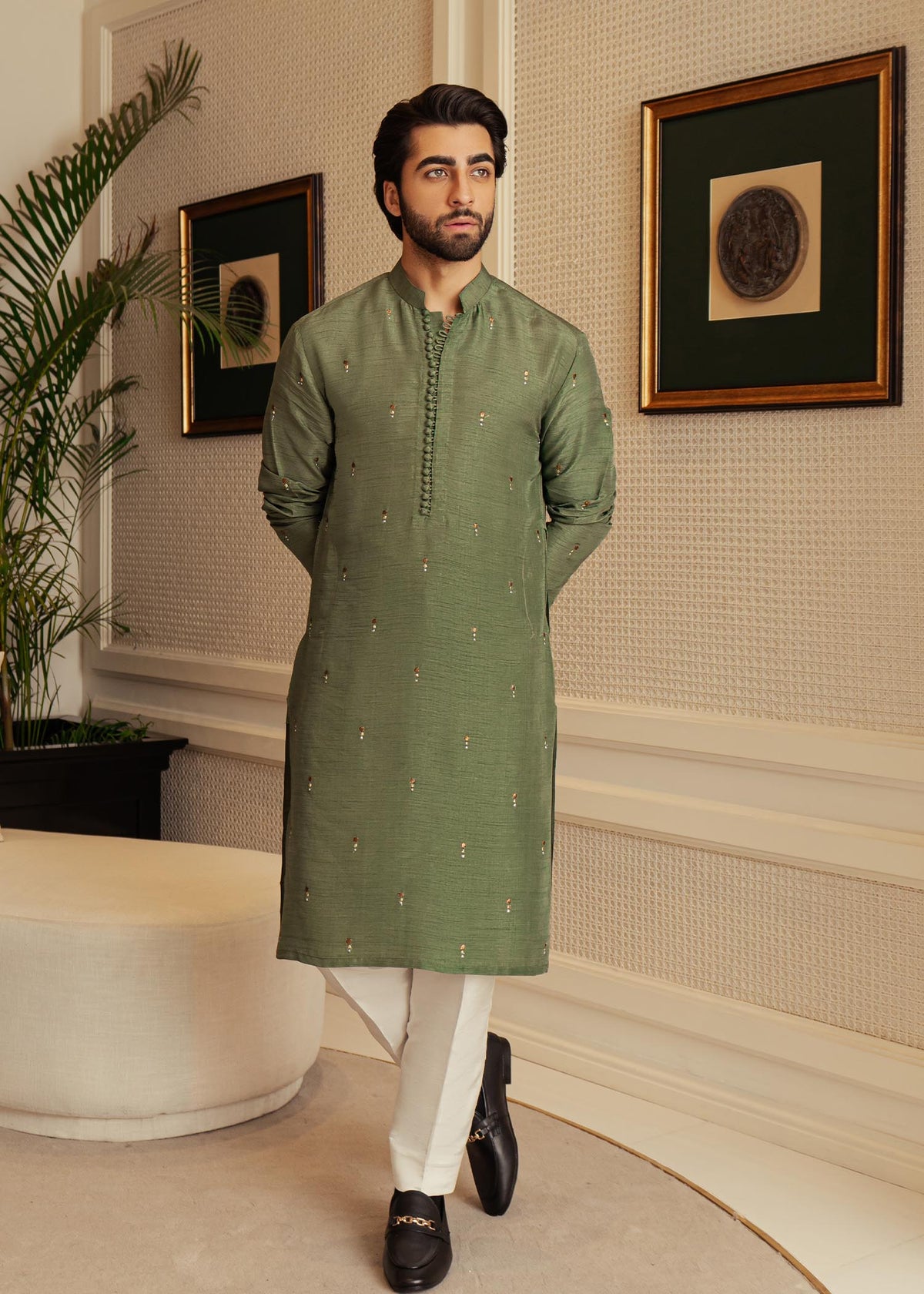 Pine Green by Sadaf Fawad Khan | SFK Menswear