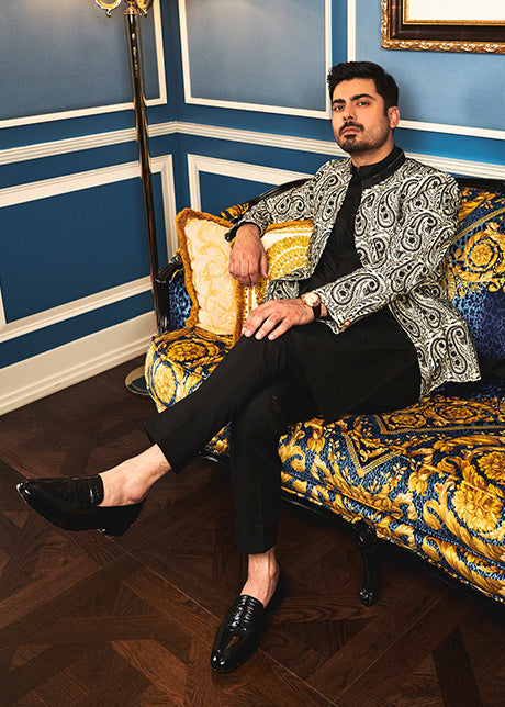 Aazar by Sadaf Fawad Khan — side view | SFK Menswear