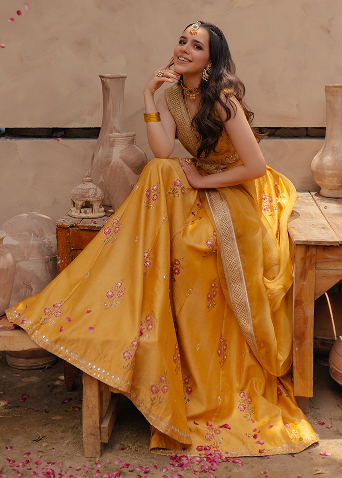 Yellow Island by Sadaf Fawad Khan — close-up view | SFK Formal