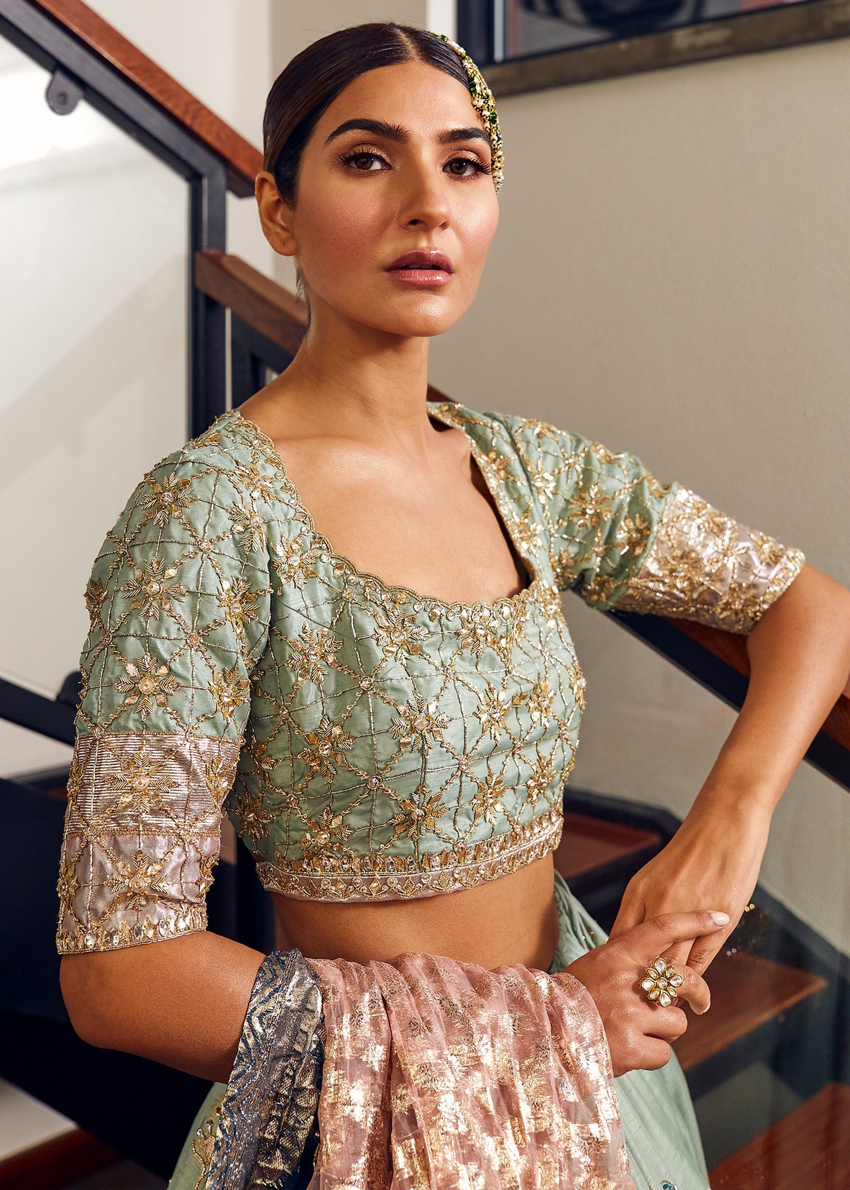 Tropical Orchid by Sadaf Fawad Khan — detail view | SFK Formal