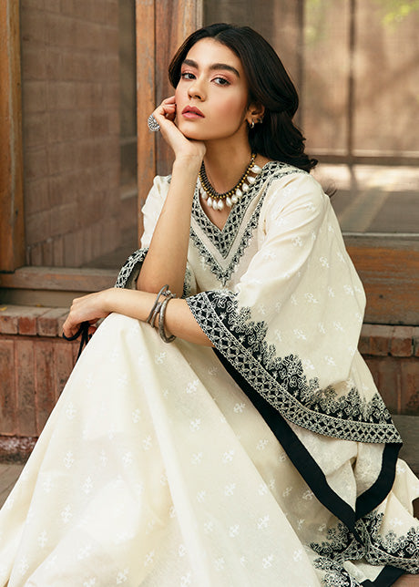 White Pearl by Sadaf Fawad Khan — side view | SFK Formal