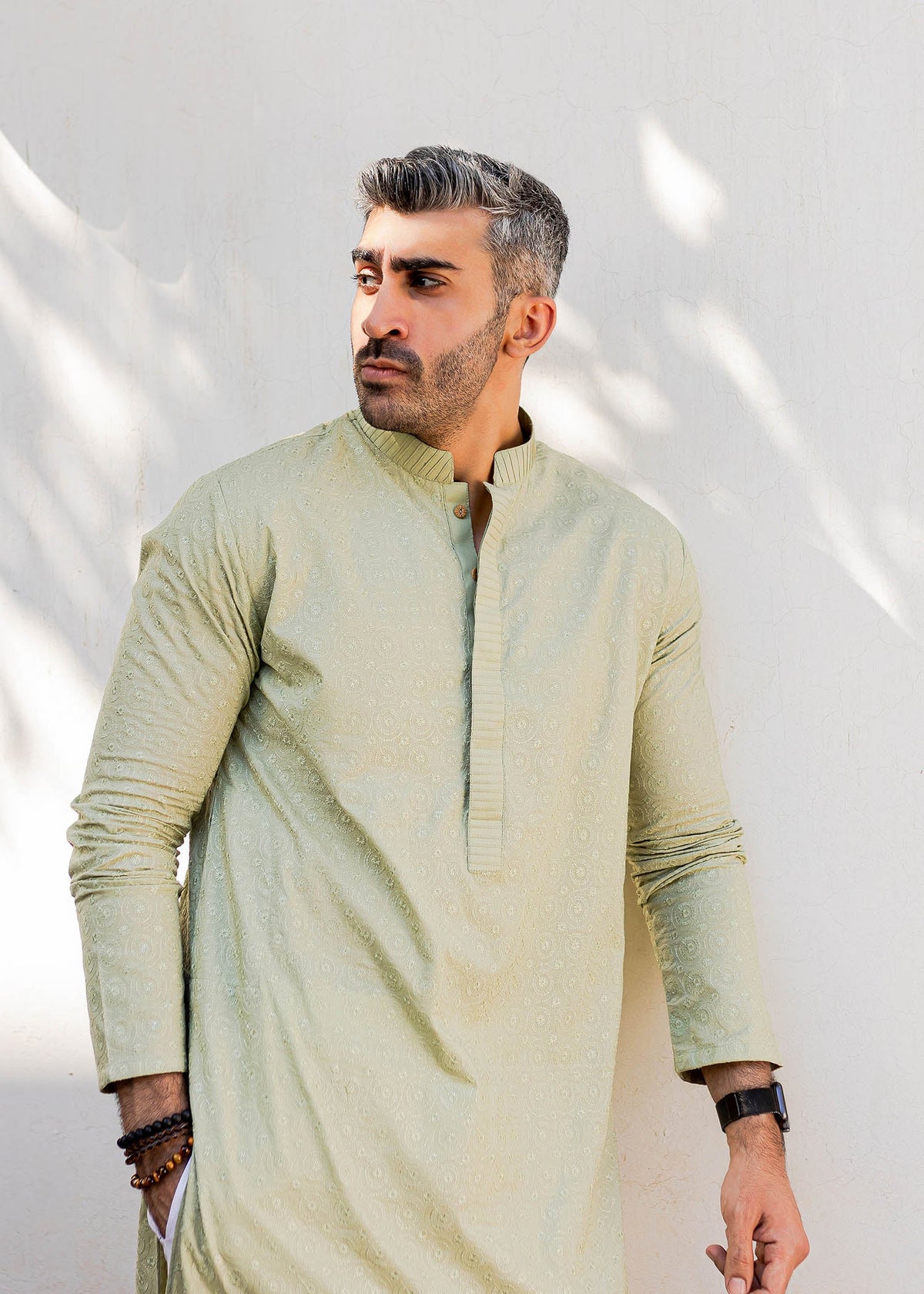 Slender Stem by Sadaf Fawad Khan — detail view | SFK Menswear