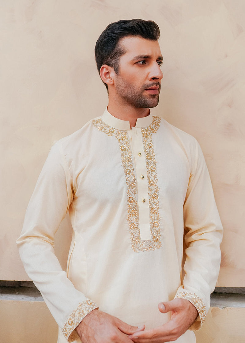 Antique Orchid by Sadaf Fawad Khan — detail view | SFK Menswear