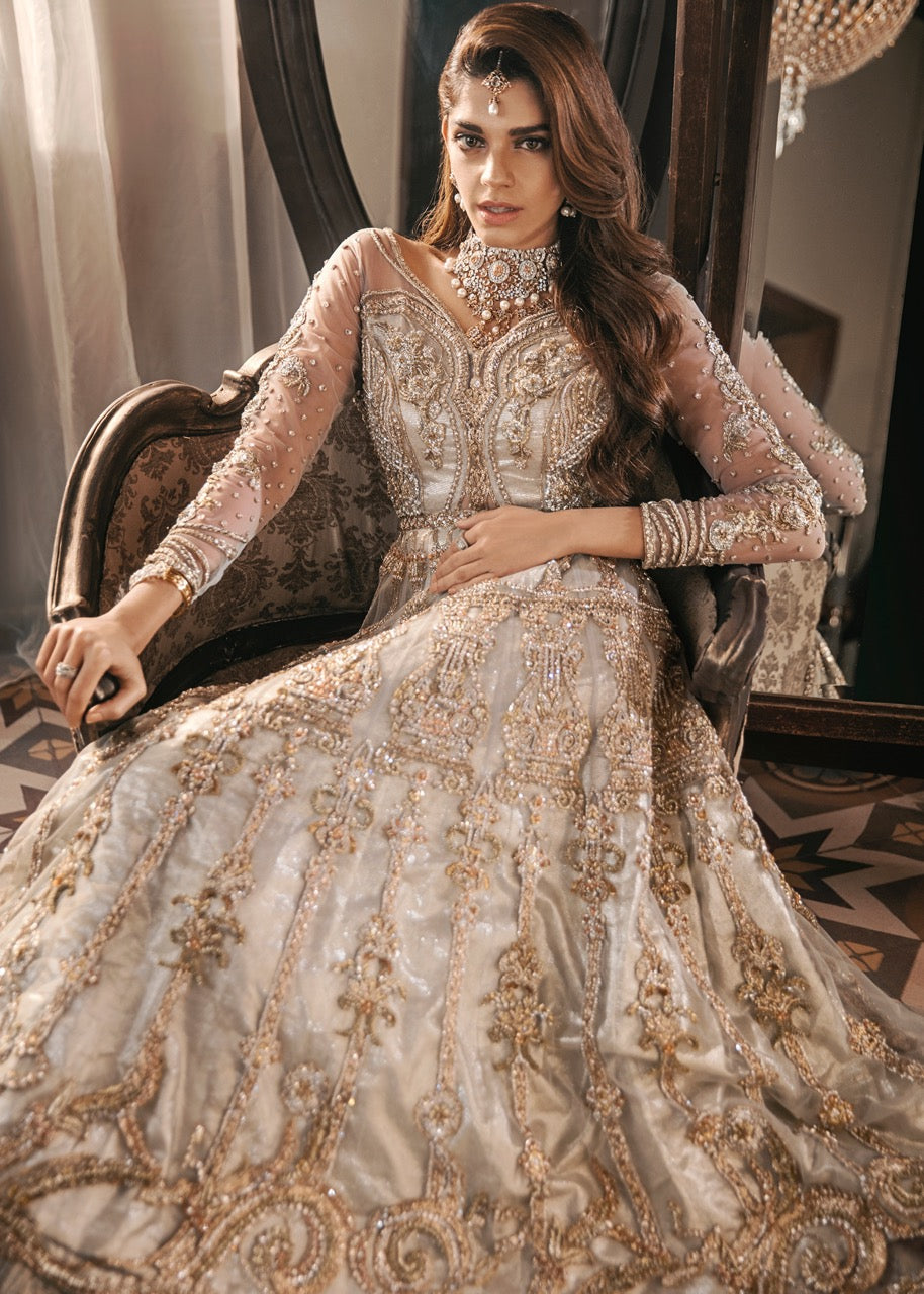 French Bridal by Sadaf Fawad Khan — full length view | SFK Bridals