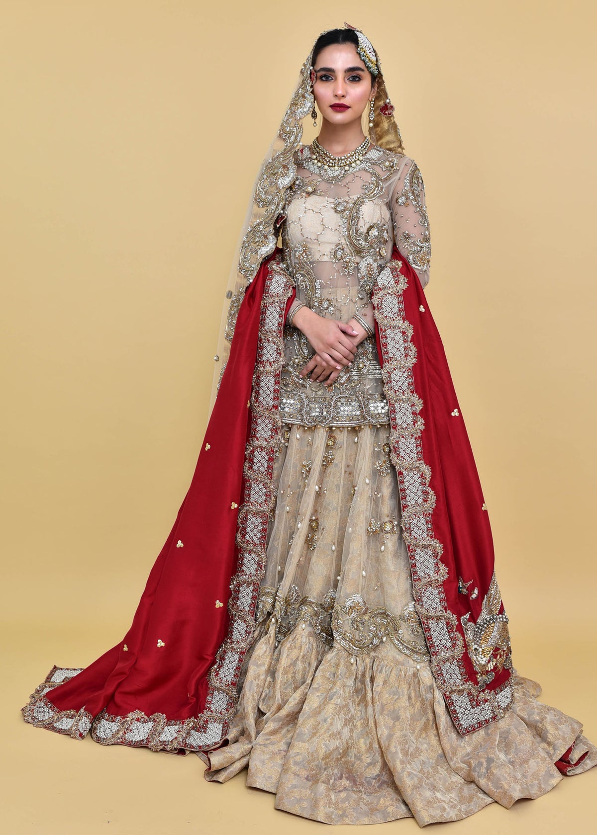 Heavy Rose Vine by Sadaf Fawad Khan — Rose Vine Embellished Luxury Pret | SFK Luxury Pret