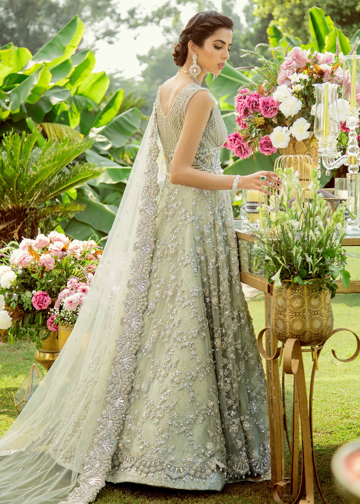 Beryl Bloom Bridal by Sadaf Fawad Khan — side view | SFK Bridals
