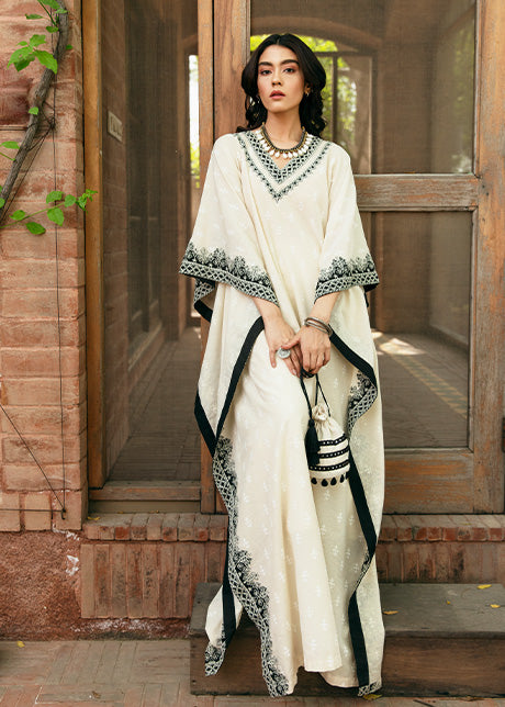 White Pearl by Sadaf Fawad Khan — White Embellished Formal Outfit | SFK Formal