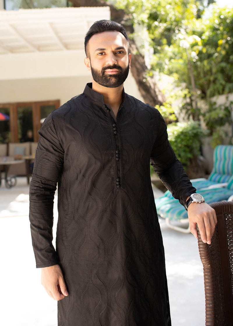Nightfall by Sadaf Fawad Khan — detail view | SFK Menswear
