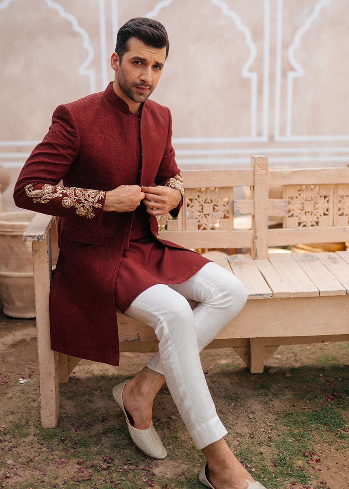 Summer Sunset by Sadaf Fawad Khan — detail view | SFK Menswear