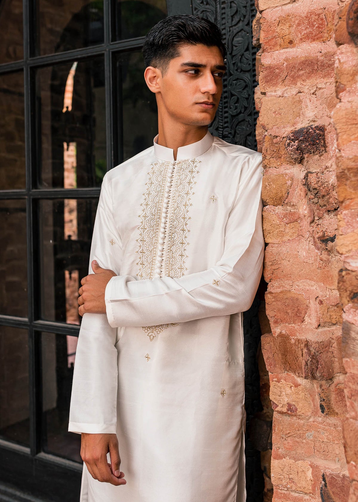 Zircon by Sadaf Fawad Khan — side view | SFK Menswear