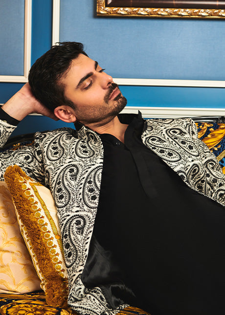 Aazar by Sadaf Fawad Khan — detail view | SFK Menswear