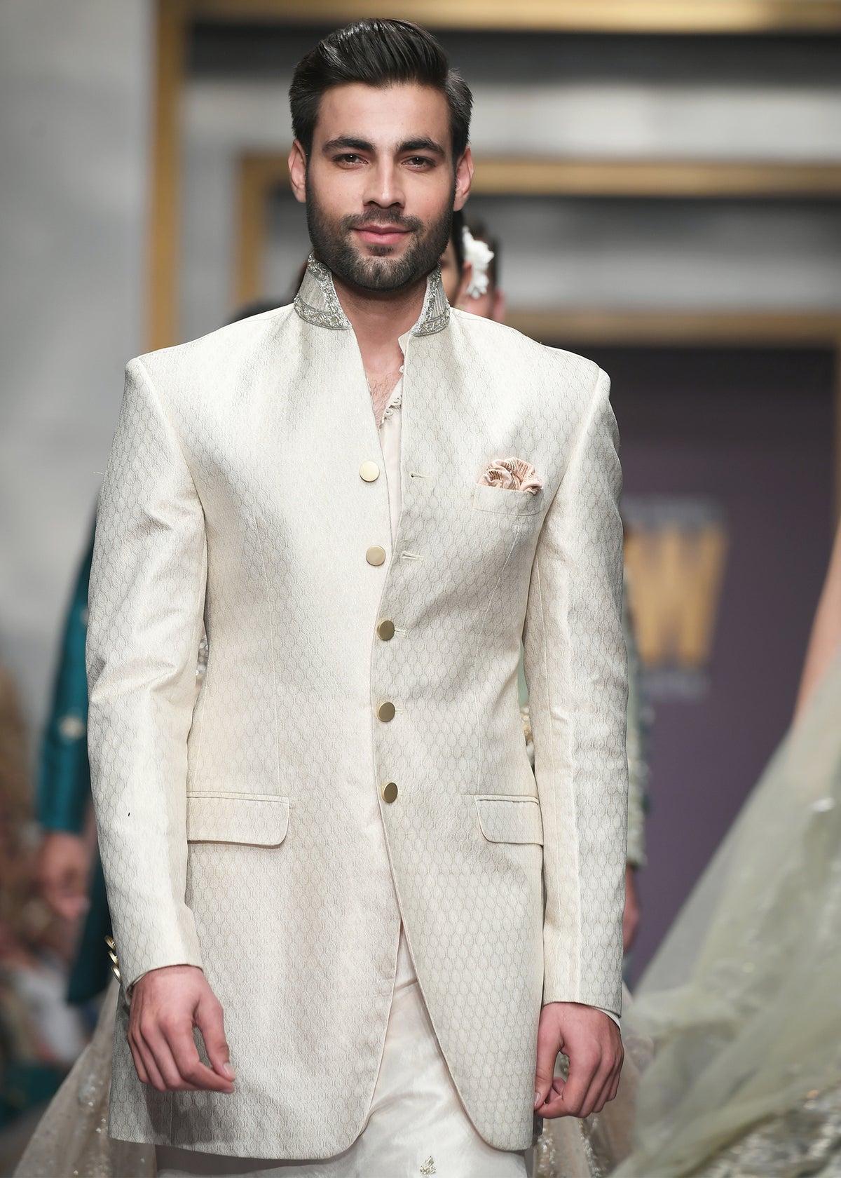 Sun Set by Sadaf Fawad Khan — White Luxury Pret Shararah Set | SFK Luxury Pret