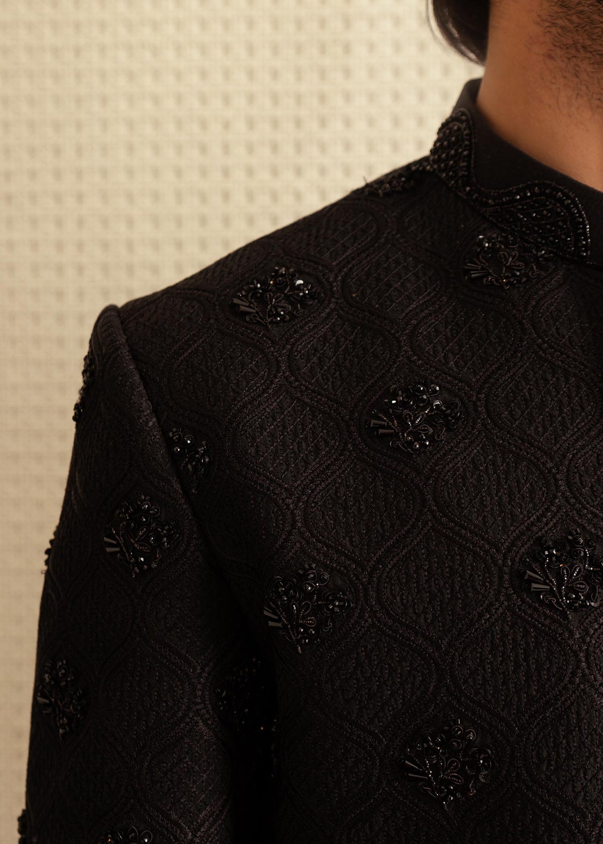 Pebble Pitch by Sadaf Fawad Khan — full length view | SFK Menswear