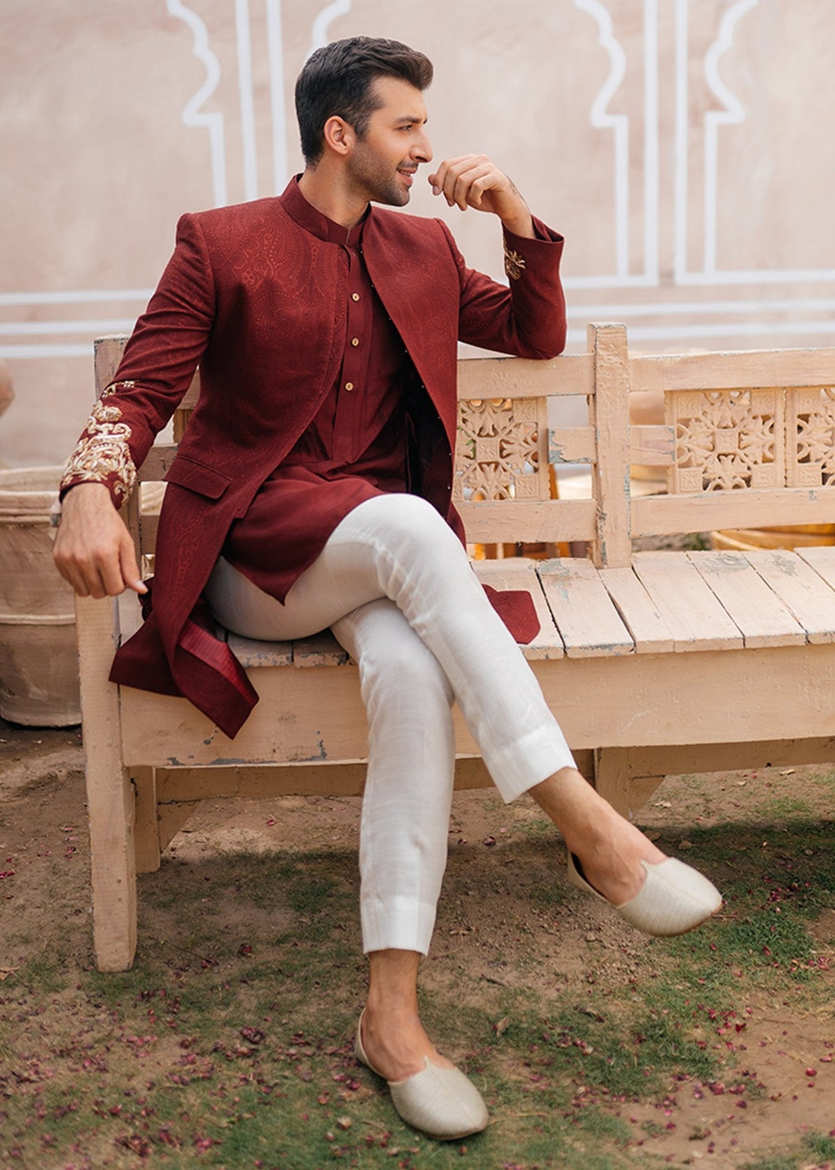 Summer Sunset by Sadaf Fawad Khan — side view | SFK Menswear