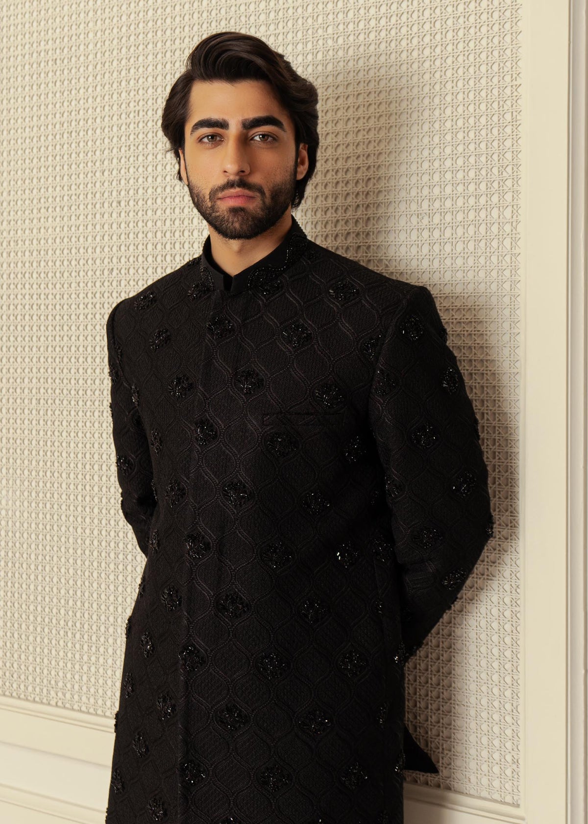 Pebble Pitch by Sadaf Fawad Khan — close-up view | SFK Menswear