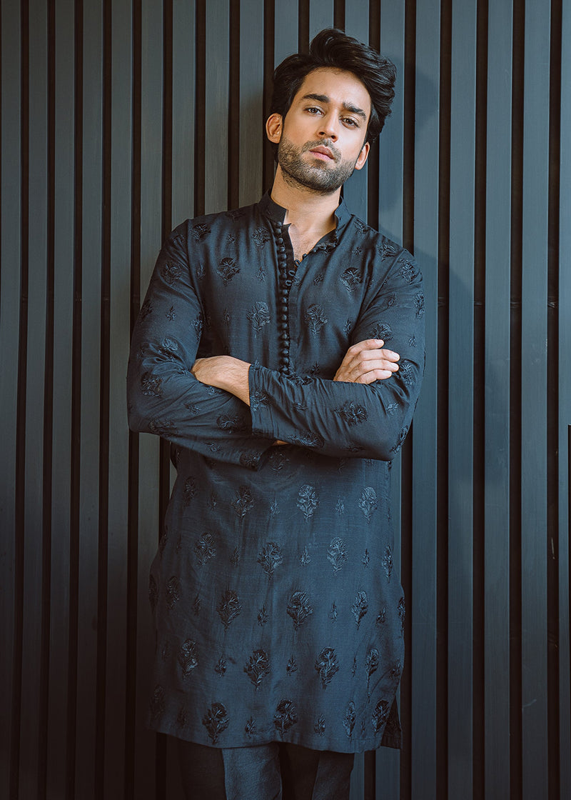 Raven by Sadaf Fawad Khan — detail view | SFK Menswear