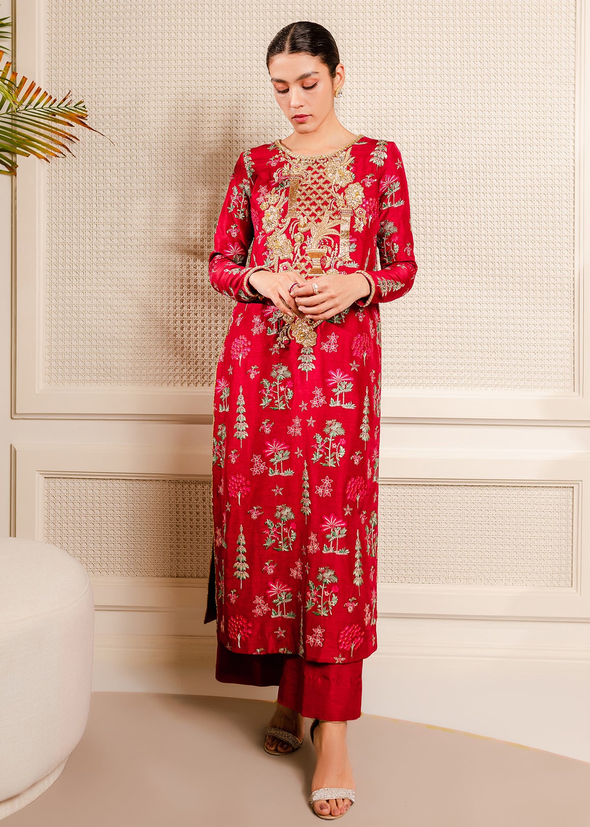 Red Charm by Sadaf Fawad Khan | SFK Formal