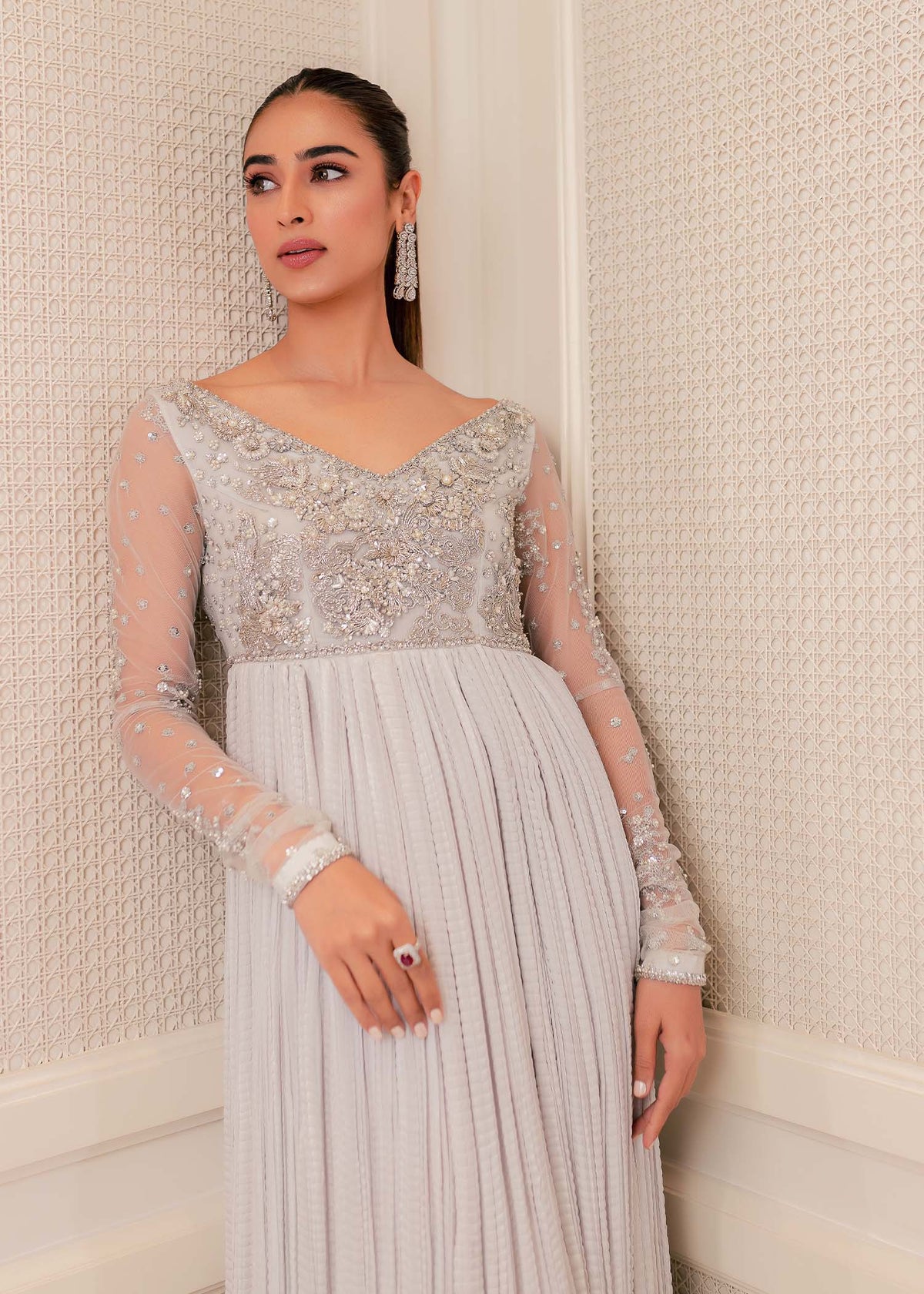 Sea Holly by Sadaf Fawad Khan — detail view | SFK Formal