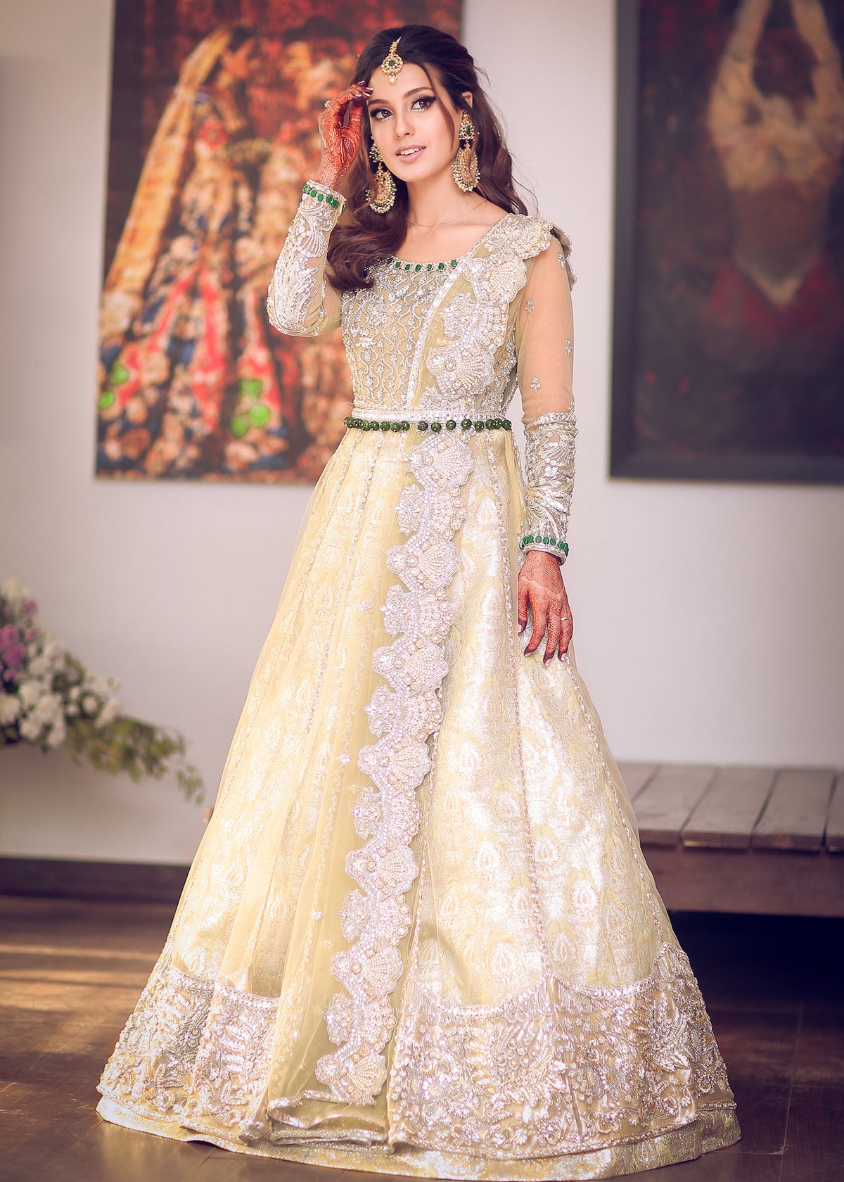 Iqra Yasir in Sadaf Fawad Khan — Formal SFK Celebrity Portfolio | SFK Formal