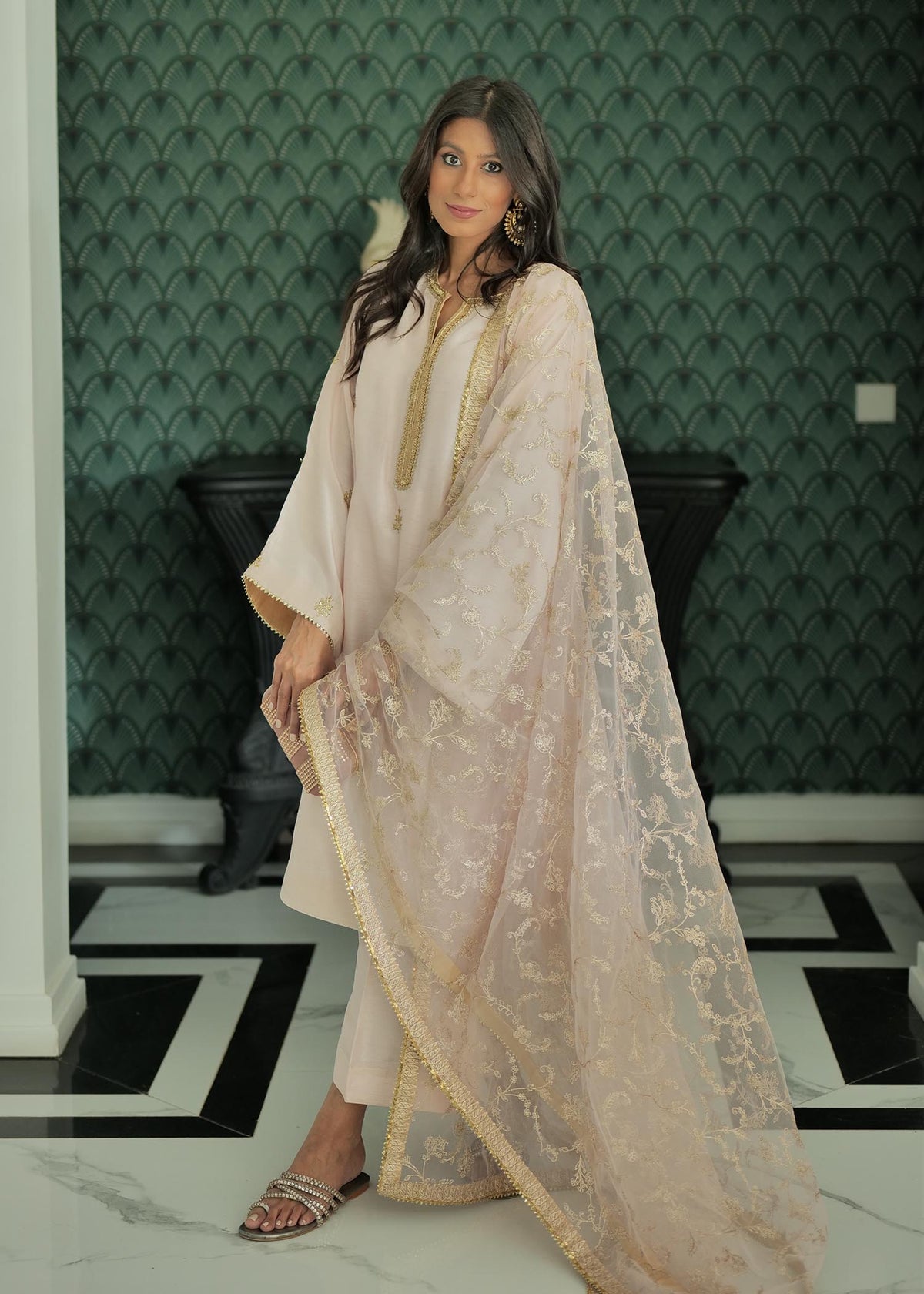 Badal by Sadaf Fawad Khan — full length view | SFK Pret