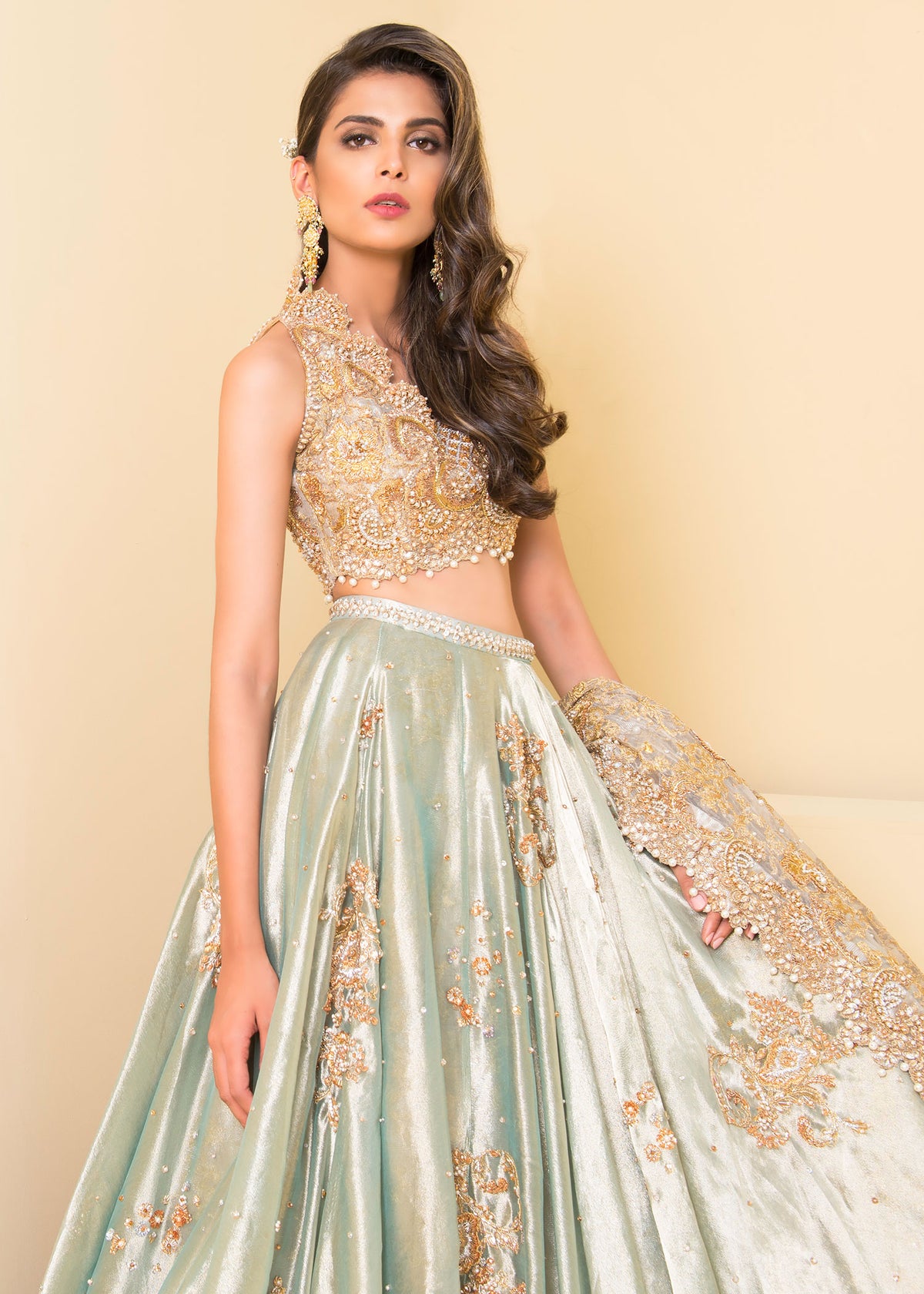 Sea Foam by Sadaf Fawad Khan — detail view | SFK Bridals
