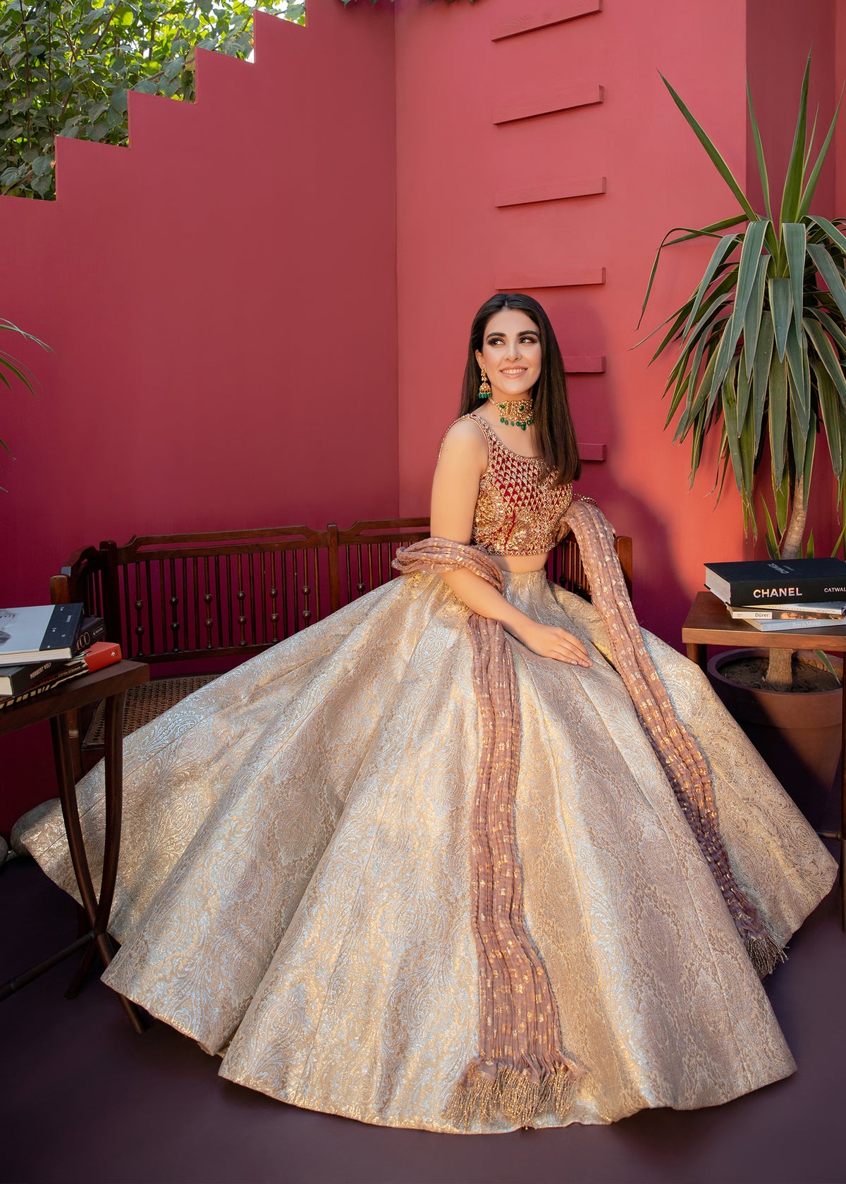 Enchanted Rose by Sadaf Fawad Khan — side view | SFK Formal