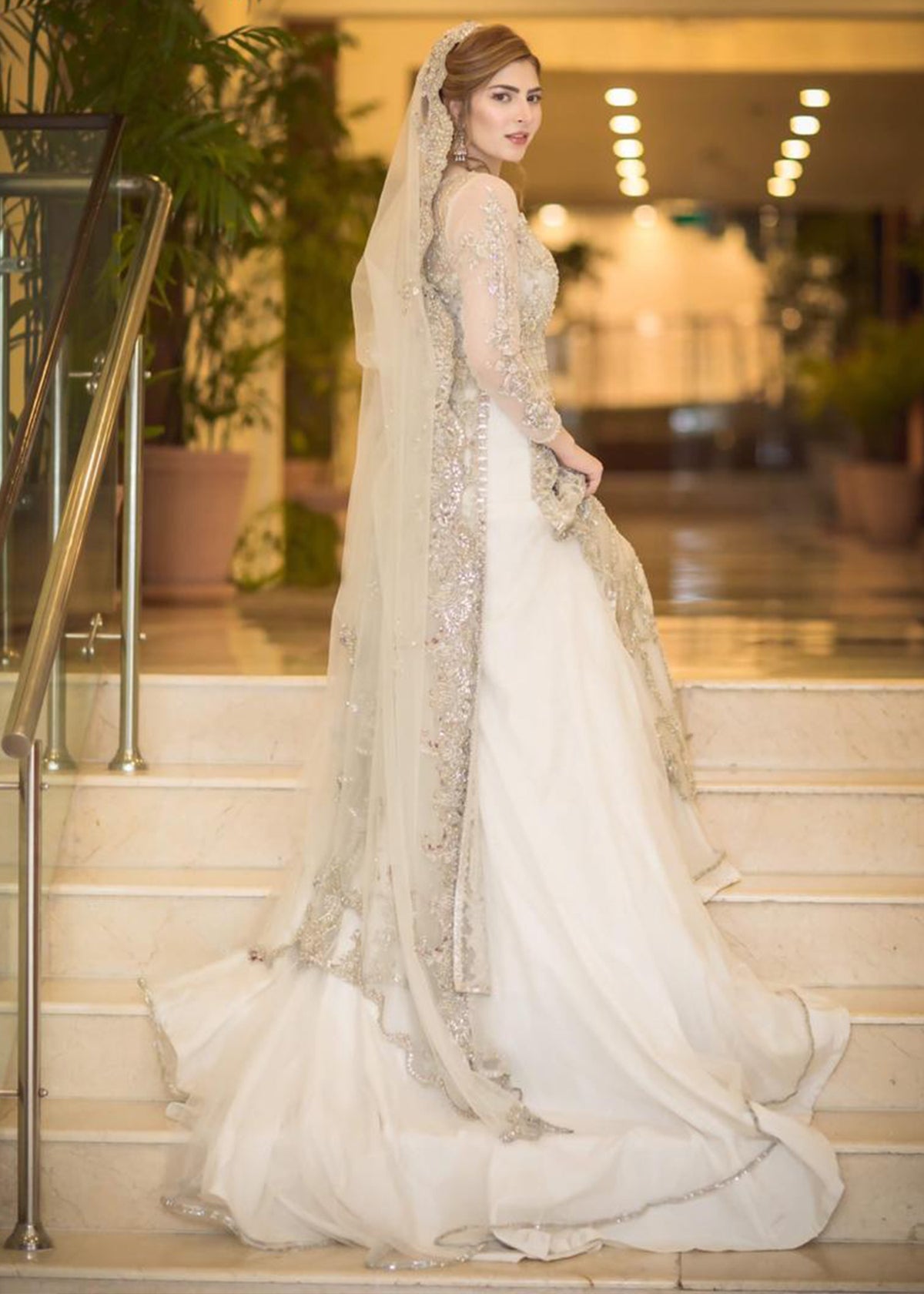 Naimal Khawar in Sadaf Fawad Khan — Breathtaking Bridal SFK Celebrity Portfolio | SFK Bridals
