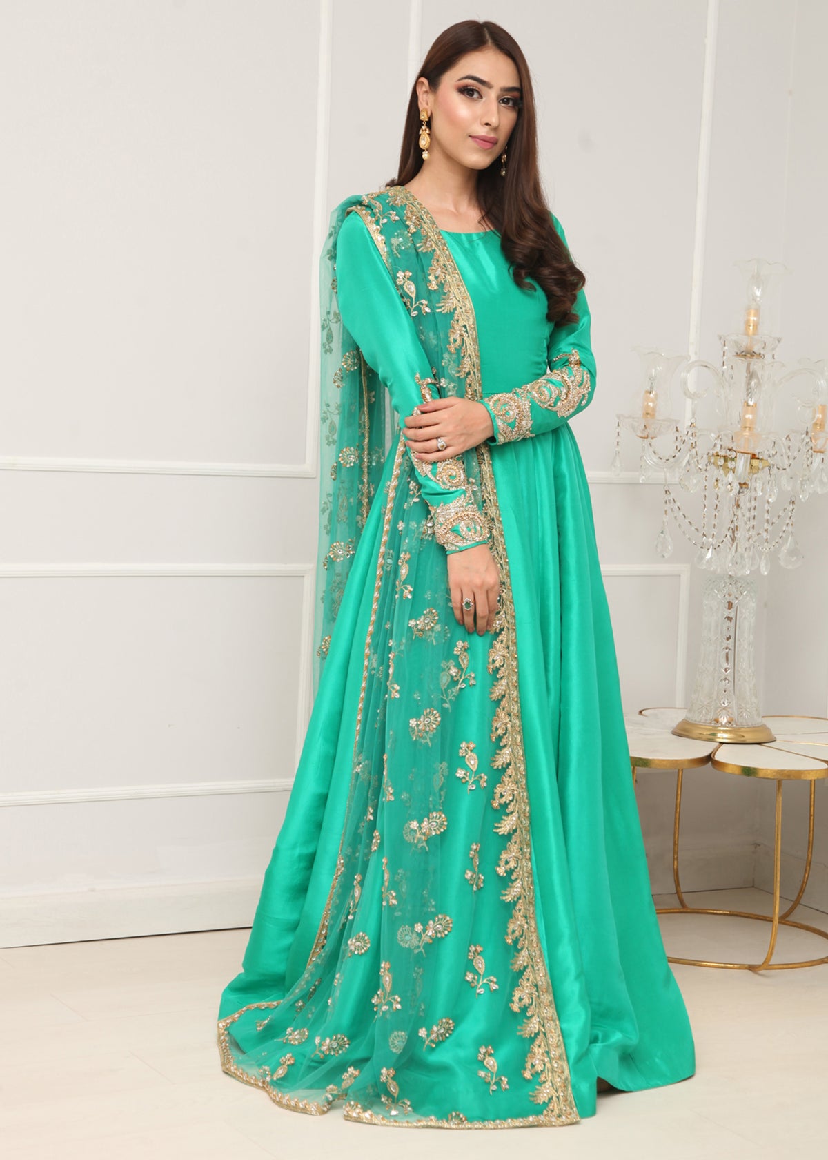 Real Turquoise by Sadaf Fawad Khan — detail view | SFK Formal