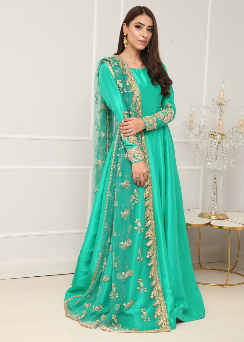 Real Turquoise by Sadaf Fawad Khan — detail view | SFK Formal